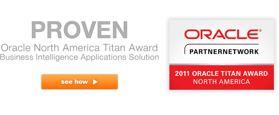 Winner of 2011 Oracle Titan Award