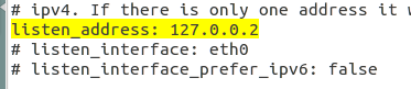 listen_address: 127.0.0.2 listen_address: 127.0.0.2