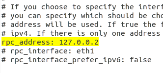 rpc_address: 127.0.0.2 rpc_address: 127.0.0.2