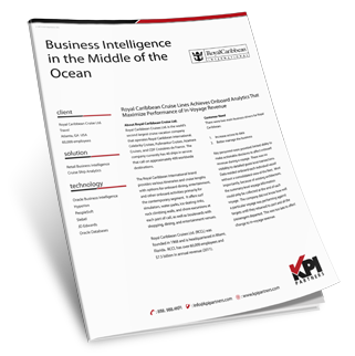 Case Study: Royal Caribbean - Business Intelligence in the Middle of the Ocean