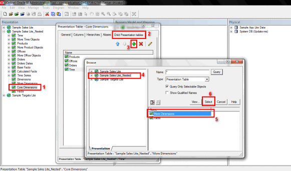 RPD obiee 11g nested folders