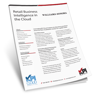 Case Study - Williams Sonoma - KPI Cloud Analytics for NetSuite
