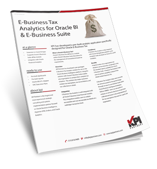 ebtax Dashboard EBS OBIA