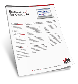 sellsheet ExecutiveUIforOracleBI 321