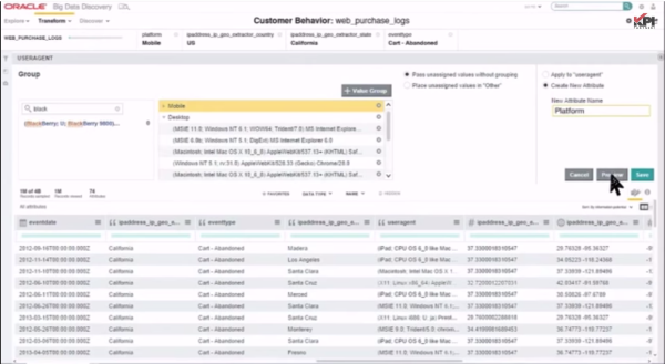 Oracle Big Data Discovery - Transform Data