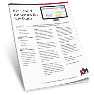 Information Sheet KPI Cloud Analytics for NetSuite