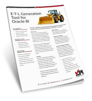 Informatica ETL Generation Tool OBIEE OBIA 