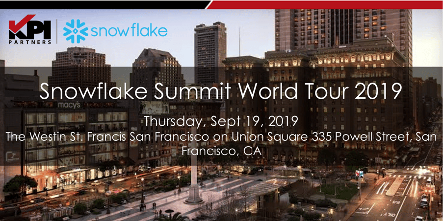 Snowflake Summit World Tour 2019
