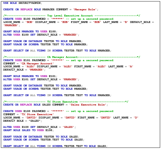 Data Security Snowflake Part 1 - Row Level Security