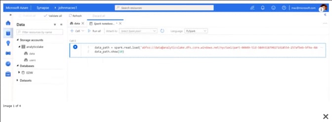 on-demand SQL or Spark queries