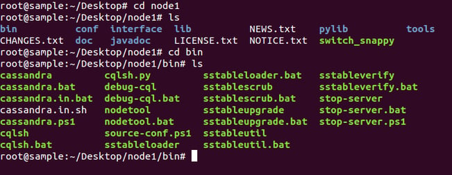 node1/bin folder