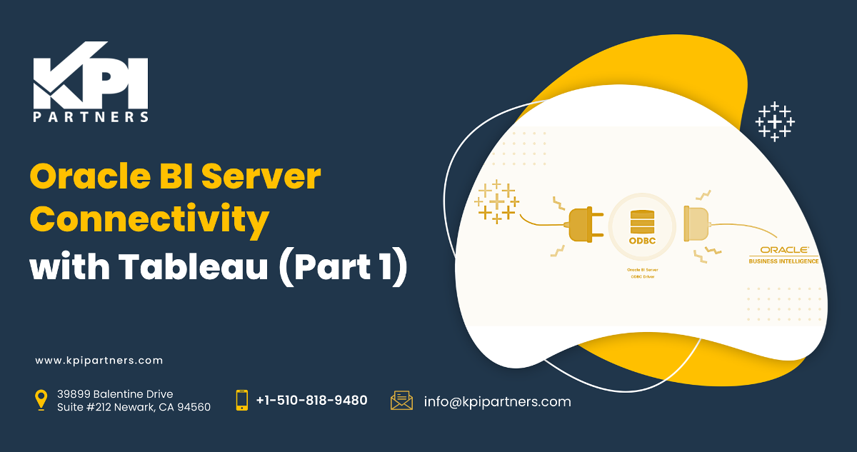 Oracle BI Server Connectivity with Tableau (Part 1)